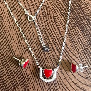 925 Sterling Silver Necklace and Earring Set